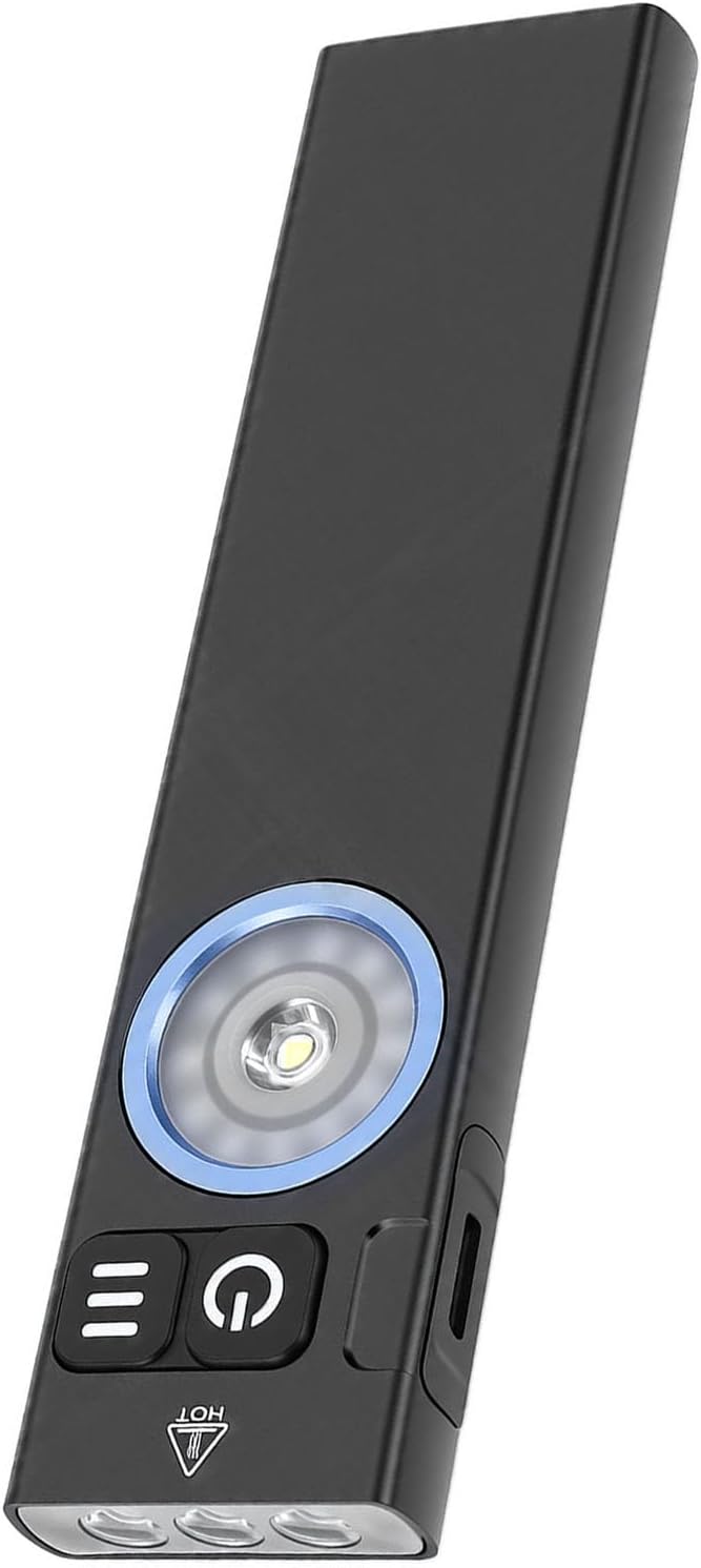 Rechargeable Flashlight, RGB Ultra Bright, Pocket Flashlight with Side Light and Aluminum Alloy Stand for Outdoor Camping and Outdoor Activities