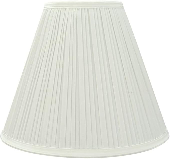 Aspen Creative 59176A, Empire Uno Lamp Shade, Off White, 5" Top x 11.5" Bottom x 9.5" Slant Height, Slip UNO 33mm