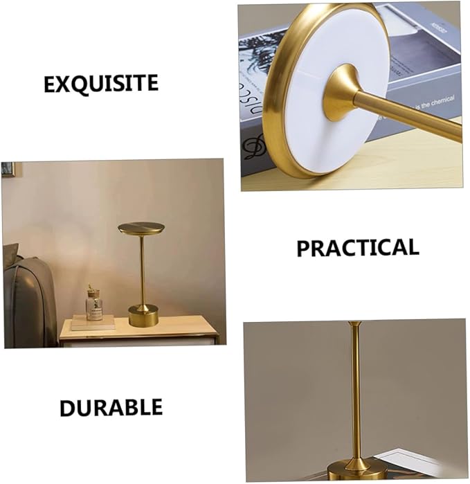 Vaguelly USB Rechargeable Eye Caring Desk Lamp Bedside Nightstand Light with Soft Illumination for Relaxing Space Portable Light for Bedroom and Office Use