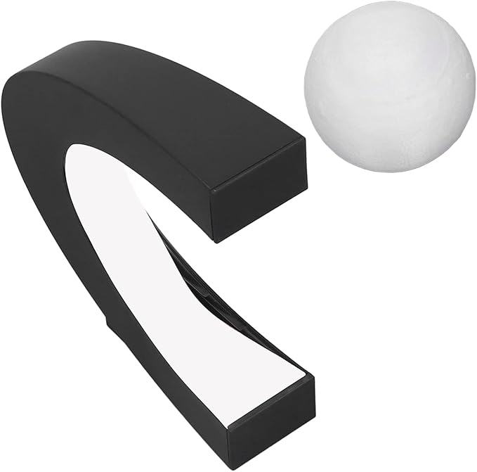 Floating Moon Night Light Lamp, Magnetic Levitation Desktop Light, Multicolor Changing ABS Floating Moon for Office, Home Desk Decoration