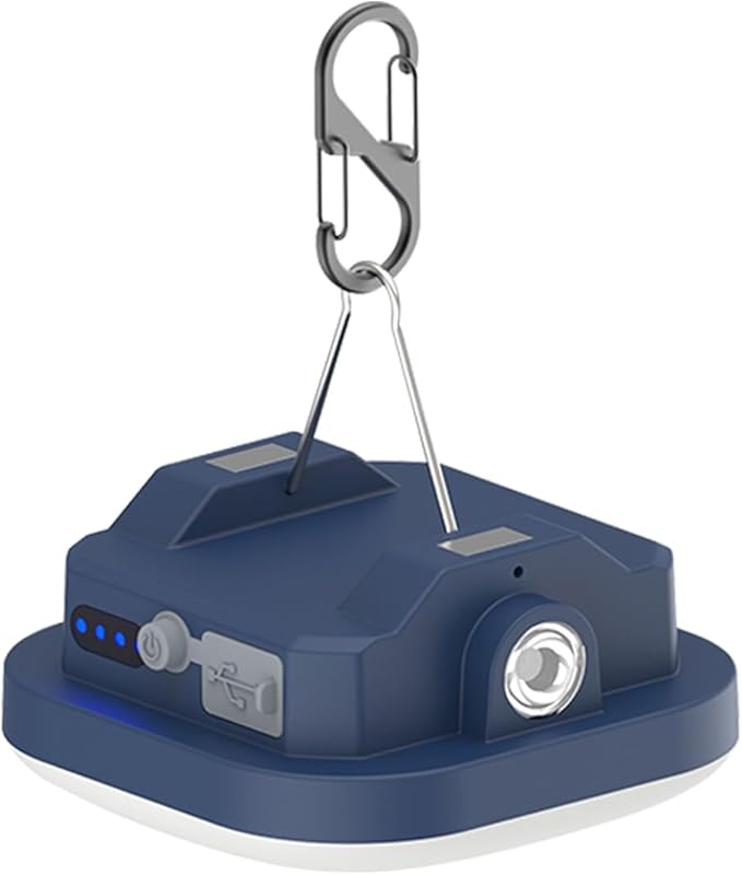 4 inch LED Camping Lantern Rechargeable TeiNewBy 1500LM 10000mAh up to 120 Hours Running, 4 Light Modes, IP54 Waterproof,Magnetic Base for Hurricane Emergency, Outdoor, Hiking, Home and Car(30W)