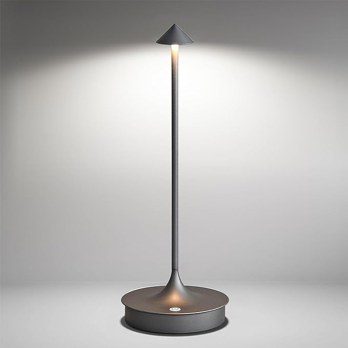 Cordless Table Lamp Rechargeable LED Table Lamps Battery Operated 4000mAh Touch Dimmable Wireless Lamp Waterproof Portable Outdoor Table Light for Restaurants and Dining Home Indoor/Outdoor Use