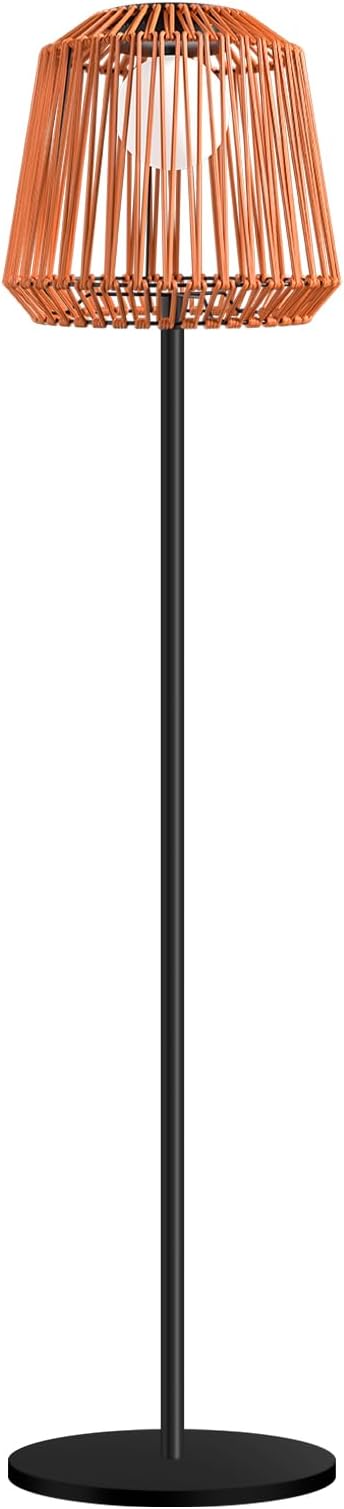 Solar Outdoor Floor Lamp with Table - Cordless Outdoor Floor Lamp- Metal Pole and Base, Waterproof Yard Garden Wedding Home Decor Light