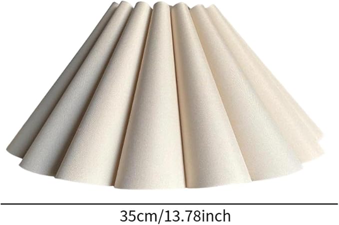 Generic Cloth Lampshade Floor Lamp Shade Simple Decorative Easy Assembly Petal Table Lamp Shade Floor Light Cover for Home Decor, Khaki