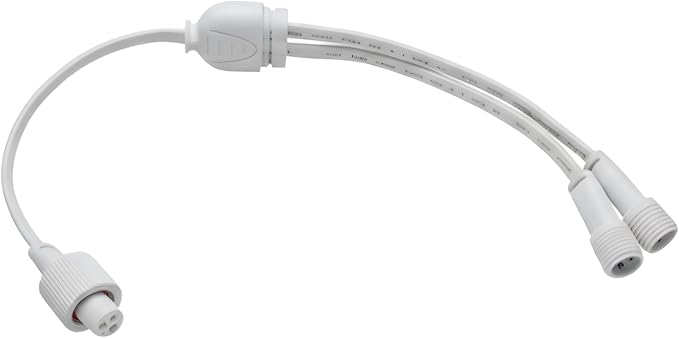 3-Pin IP68 Y Splitter – Specifically Designed for Govee Permanent Outdoor Lights Pro/Version 1 (H706A, H706B, H706C) – Waterproof Cable Connector for Roofline, Eaves, and Outdoor Holiday Lighting