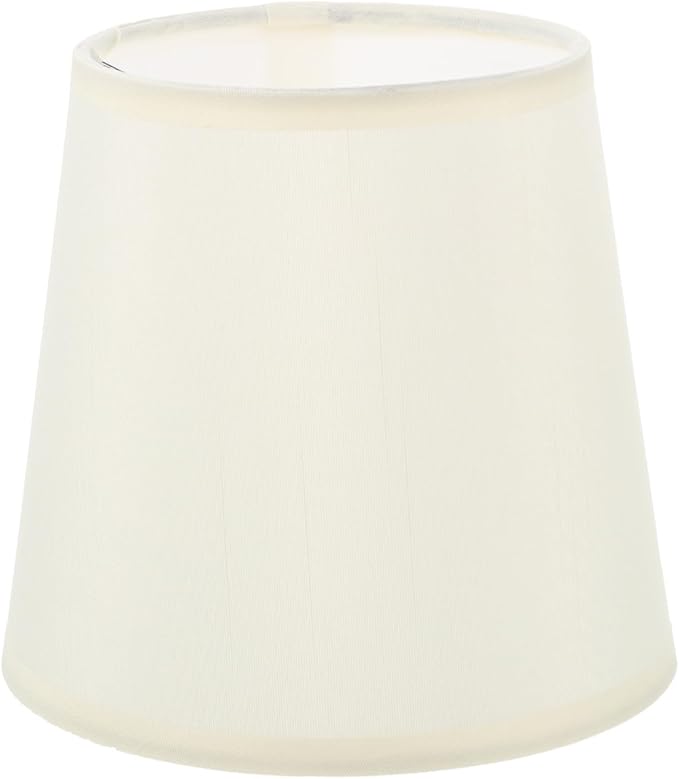 Replacement Lampshade for Table Lamps Light Black Fabric Lampshade Rustic White Pleated Decorative Lamp Shades