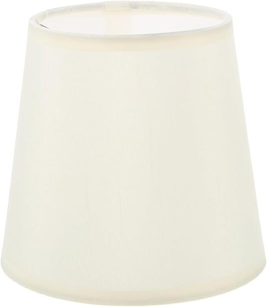 Replacement Lampshade for Table Lamps Light Black Fabric Lampshade Rustic White Pleated Decorative Lamp Shades