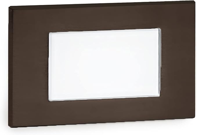 WAC Landscape Lighting, LED 12V Diffused Indoor or Outdoor Step and Wall Light 2700K Warm Built-in LED in Bronze