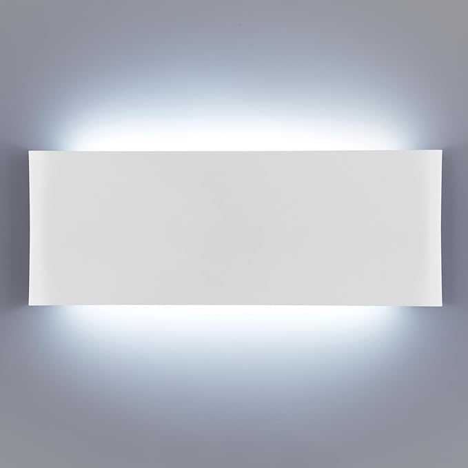 5 CCT (3000K-6500K) Adjustable Dimmable Wall Lamp 15W Modern White LED vanity light Up and Down Wall Lighting 11 Inch Indoor Wall Sconce for Bedroom Staircase Hallway Dressing Table 1 Pack