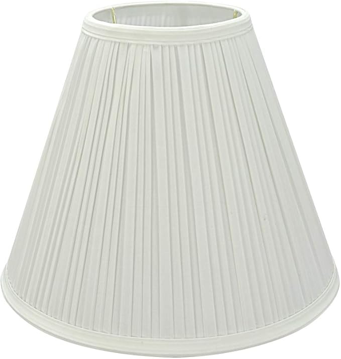 Aspen Creative 59176A, Empire Uno Lamp Shade, Off White, 5" Top x 11.5" Bottom x 9.5" Slant Height, Slip UNO 33mm