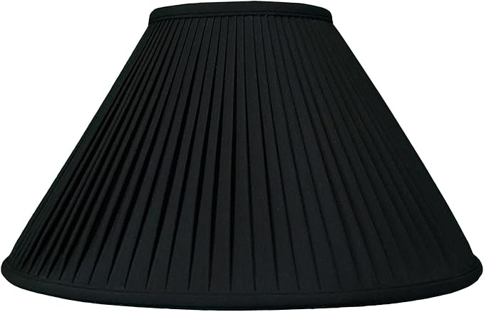 Royal Designs, Inc. Coolie Empire Side Pleat Wall Lamp Shade, BS-727W-13BLKGL-2, Black with Gold, 5 x 13 x 8, Set of 2