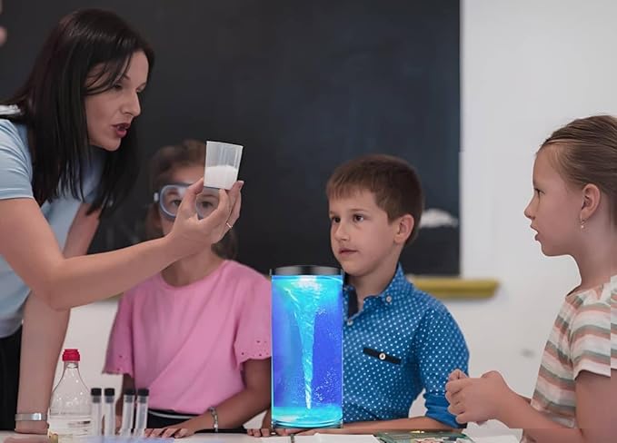 12.5Inches Twister Hurricane Light with Remote & Breath Light - Water Vortex Mood Lamp, Fun and Exciting Gift for Boys,Girls, Kids Christmas Birthday Holiday
