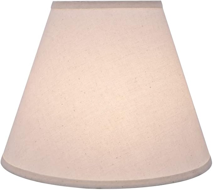 Aspen Creative 32290A Transitional Hardback Empire Shaped Spider Construction Lamp Shade in Off White, 14" wide (7" x 14" x 11")