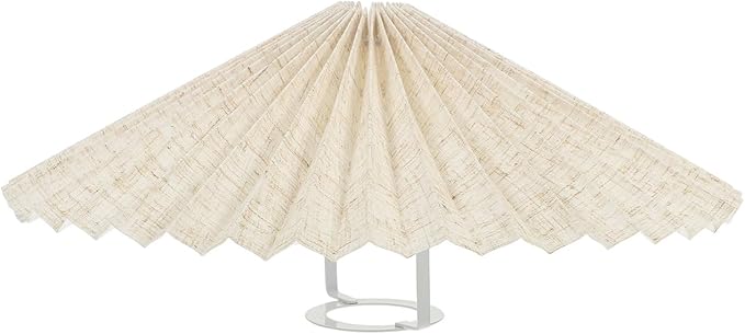 Pleated Fabric Lamp Shade Cover for Pendant and Table Lamps Modern Decorative Light Accessory Umbrella Shape Easy to Install Versatile Home Decor