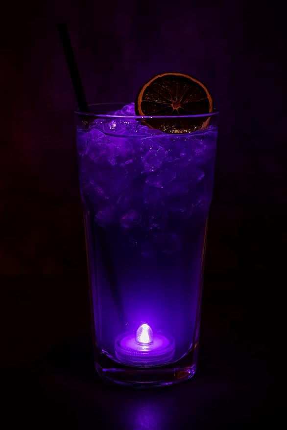 12 Packs Purple Flameless Candles Led Tea Lights I 200+Hours Electric Tea Lights Candles Battery Operated I Waterproof Tealight Candless for Votive, Centerpieces for Tables Decorations, Wedding Decor
