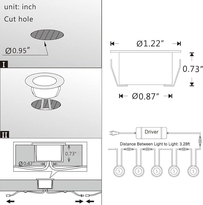 Smart WiFi LED Deck Lights 30 Pack, APP Control RGB Outdoor Lighting for Patio Deck Steps Landscape, Φ1.22" Low Voltage 12V Recessed Deck Lights Waterproof IP67, Work with Alexa Google Home, Timer