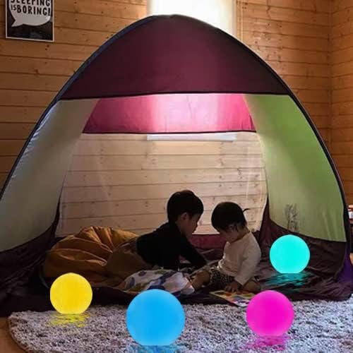 Floating Pool Lights Rechargeable, Color Changing Hot Tub Lights, Fully Waterproof led Lights IP68 with Remote, 3-inch Night Lights for Swimming Pool,Pond,Bathtubs,Fish Tank,Spa (4-Pack)