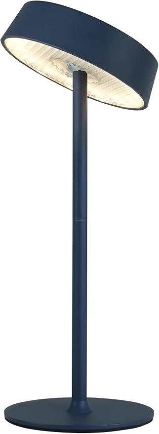 Cordless Lamp, Outdoor Waterproof, Dimmable Touch Control 3 Color Temperature, Battery Operated Portable, RGB, LED Memory Function, Rechargeable Table Lmap, Patio Dinning Restaurant Kitchen 1Pack Blue