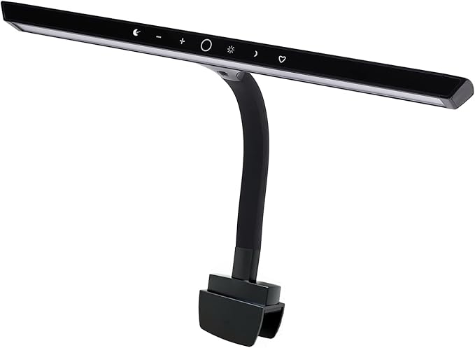 Piano Lights for Digital Piano and Grand Piano, Professional Led Clip lamp with Ambient Light, Favorite Mode,Piano Lamps for Sheet Music, Eye-Care 5 Levels Color Temperatures 5 Levels Dimming
