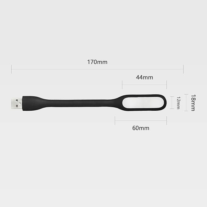 USB LED Light Lamp for Power Bank, Portable Eye Care Mini Night Light with Flexible Arm, USB Gooseneck Reading Lamps Book Light,Compatible for Desktop, Notebook Laptop (10-Blue)