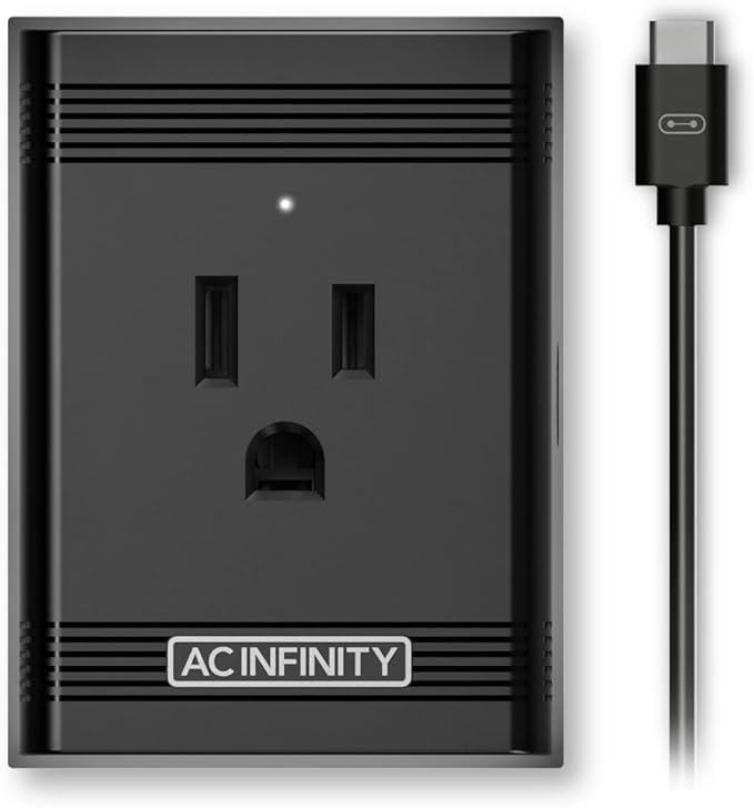 AC Infinity UIS Control Plug, Outlet Adapter to Connect UIS Smart Controllers to Outlet Devices