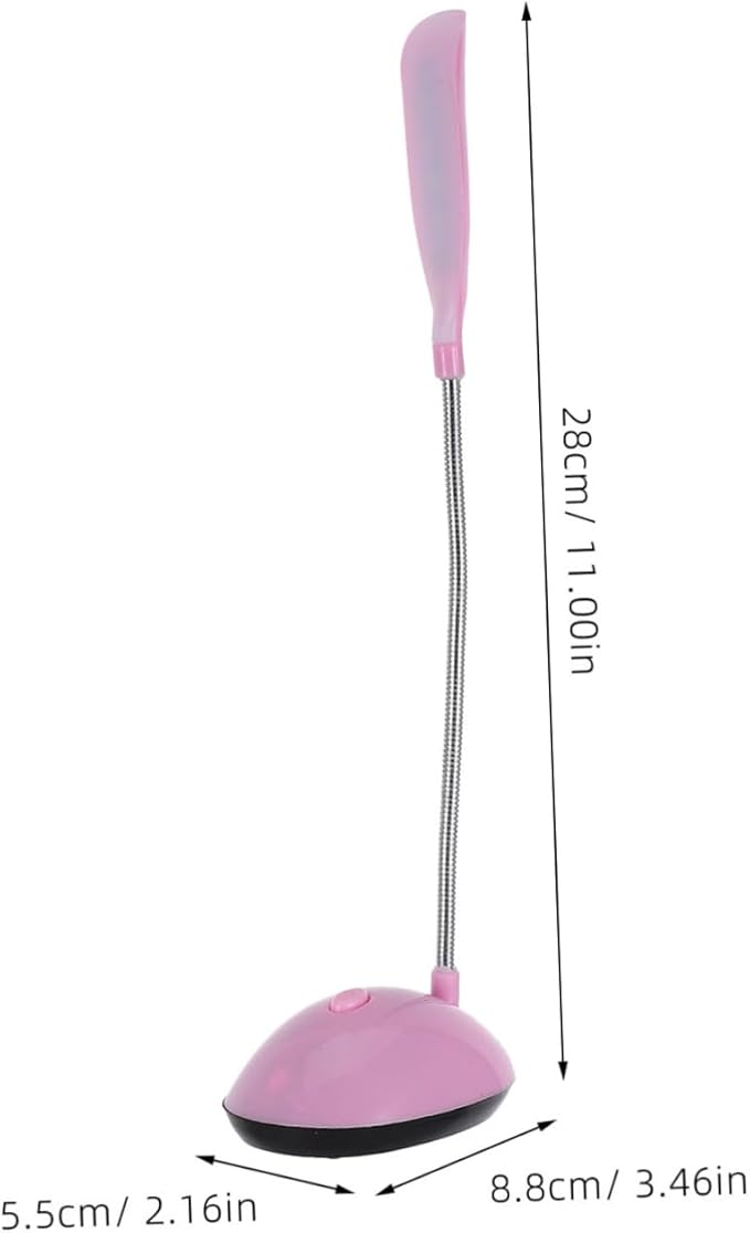 POPETPOP Led Desk Lamp Portable Folding Battery Operated Night Light Soft Glow Office Study Bedroom Dorm Classroom Reading Office Supplies