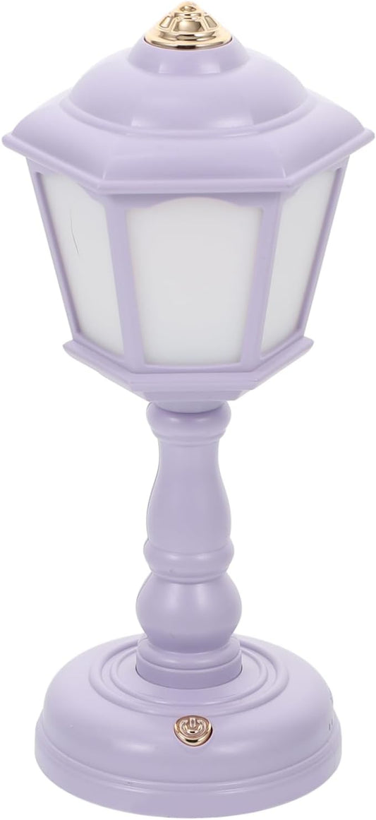 1set Vintage Lamp for Bedroom Mini Table Light Rechargeable Nightstand Retro Style USB Power