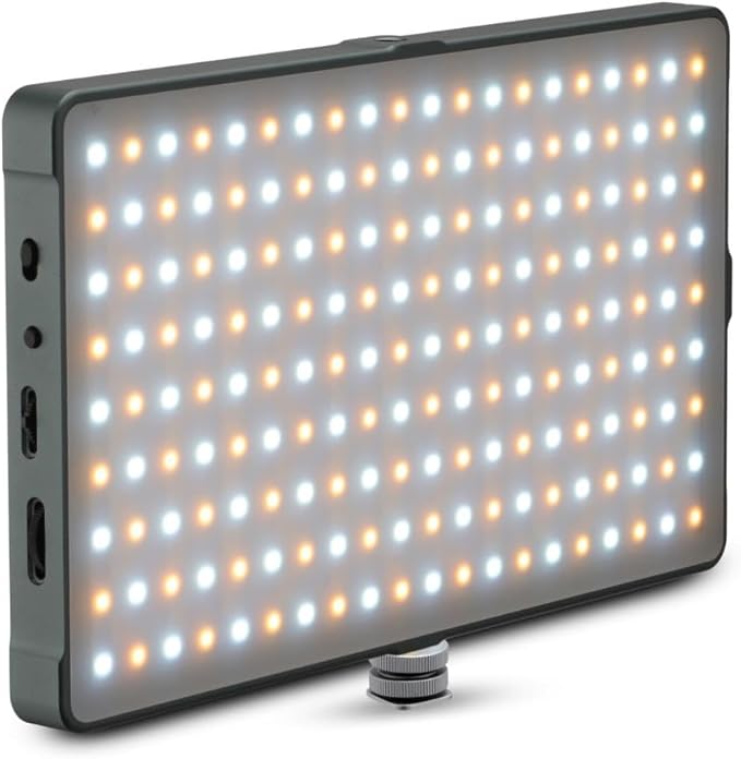 Pocket RGB Video Light Panel | 3.7V, 10000mAh Li-ion Rechargeable Battery | High CRI and TLCI | RGB LED Lights Controls | 2500 to 9900K CCT Range, Designed for Content Creators and Vloggers by GENARAY