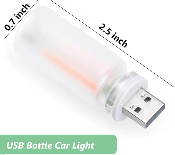 Dimmable Blue USB Touch Lights for Car, Cute Interior Truck Lights, Retro Led Night Light Ambient Lighting, Frosted Glass USB Mood Lamp Bedroom, Car Accessories for Men Women