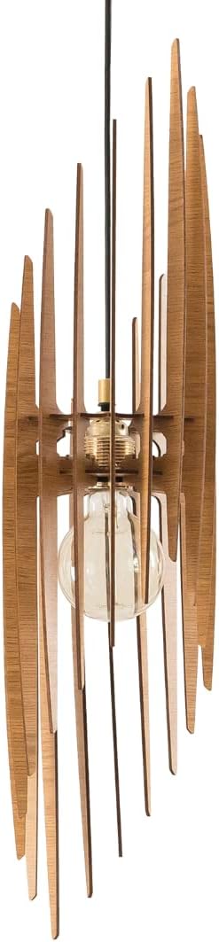 Stalactite Wood Pendant Light | Mid Century Modern Chandelier | Hanging Lamp | Wood Chandelier Lighting | Modern Light Fixture | Modern Pendant Light