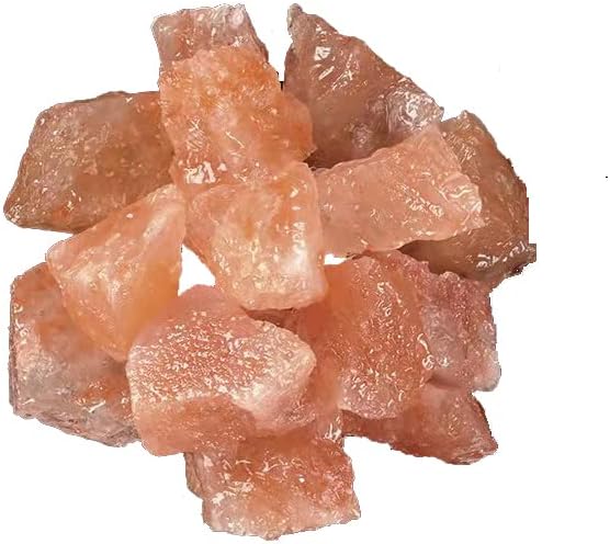 0.79 to 1.18 Inches Himalayan Pink Crystal Salt Stones, 0.22 Pounds Himalayan Pink Salt Chunks for Salt Rock Lamp,Salt Bowl,and Decorations M31