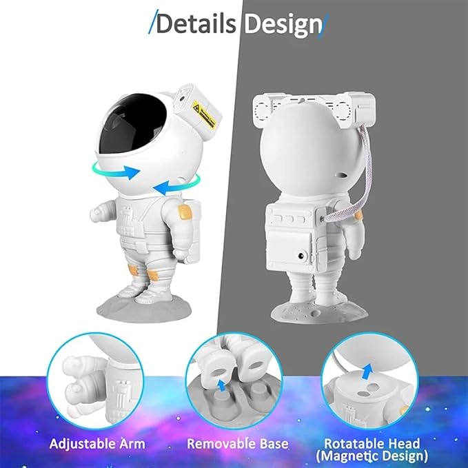 Star Projector Galaxy Night Light, Astronaut Galaxy Projector with Timer and Remote Control, Sunset lamp, Gift for Kids Adults for Bedroom, Birthdays,Christmas, Valentine's Day. ﻿