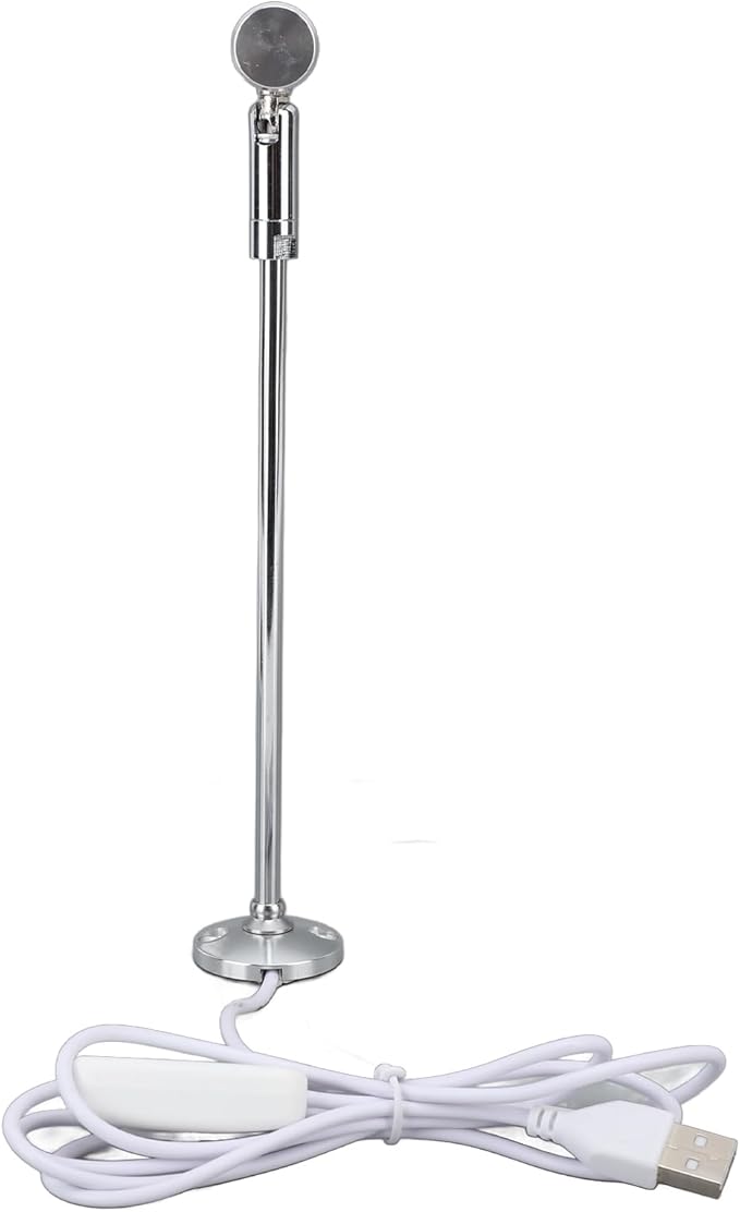 Garosa LED Standing Cabinet Spotlight USB Powered Modern Design Display Gallery Showroom Adjustable Heat Dissipation White Light Spotlight for Retail Store Museum Exhibition