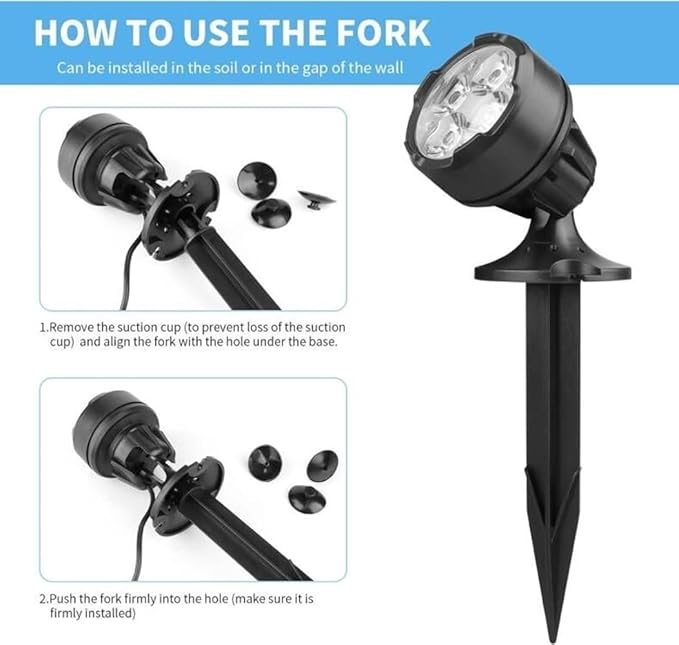 Pond Lights Colored with Timer, Submersible Fountain Light, RGB Underwater Dimmable Memory IP68 Waterproof Outdoor Spot Lights with Spiked Stand for Pond Fountain Waterfall Landscape(Set of 6)