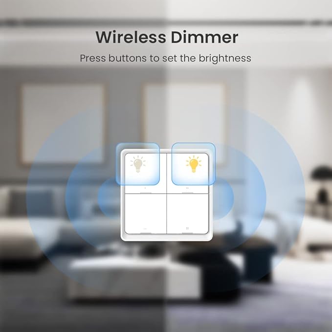 BroadLink Wireless Smart Button Scene Switch for Home Automation, Press Buttons to Activate Scenes