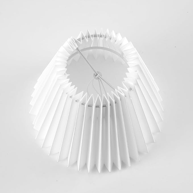 6 Pack White Pleated Chandelier Shades, 3" Top x 6" Bottom x 5" High, 3.0x6.0x5.0 Inches Fabric Lampshade, Perfect Covers for 6-Light Pendant Light or Wall Sconce, Clip On Bulb E12 Socket(Small Size)