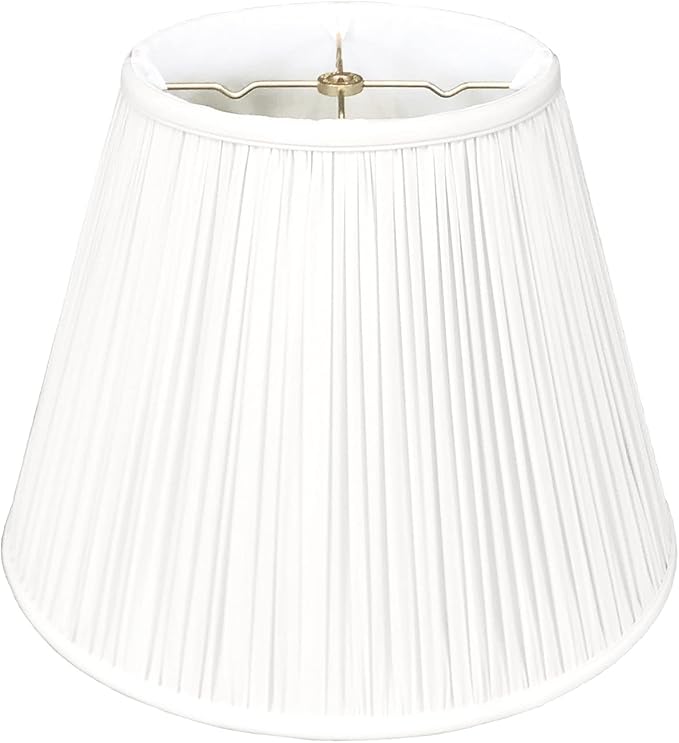 Royal Designs Deep Empire Gather Pleat Basic Lamp Shade, Antique Gold, 9 x 18 x 14