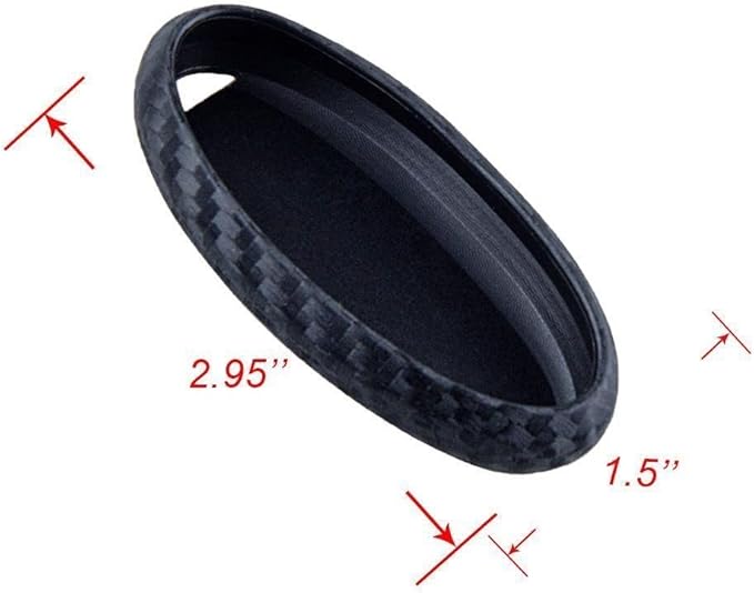 x xotic tech Carbon Fiber Pattern Soft Silicone Key Fob Shell Skin Cover w/ Keychain, Compatible with Nissan Titan Pathfinder Altima GT-R 370Z Infiniti Q50 Q60 QX50 G37 Smart Keyless Entry Key