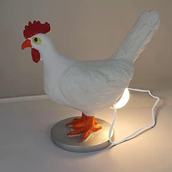 3D Cute Chicken Laying Egg Night Light - USB LED Table Lamp, Ideal for Easter, Christmas & Birthdays – Warm Decor & Sweet Gift