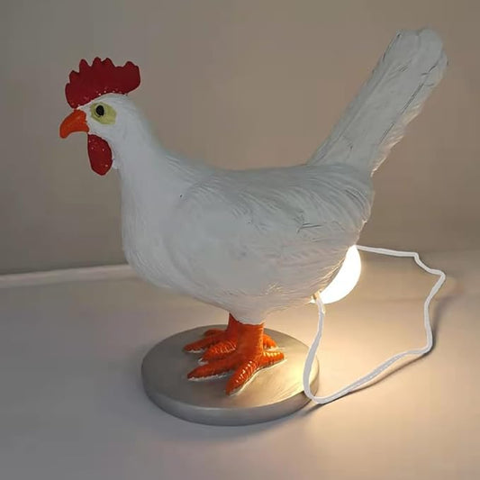 3D Cute Chicken Laying Egg Night Light - USB LED Table Lamp, Ideal for Easter, Christmas & Birthdays – Warm Decor & Sweet Gift