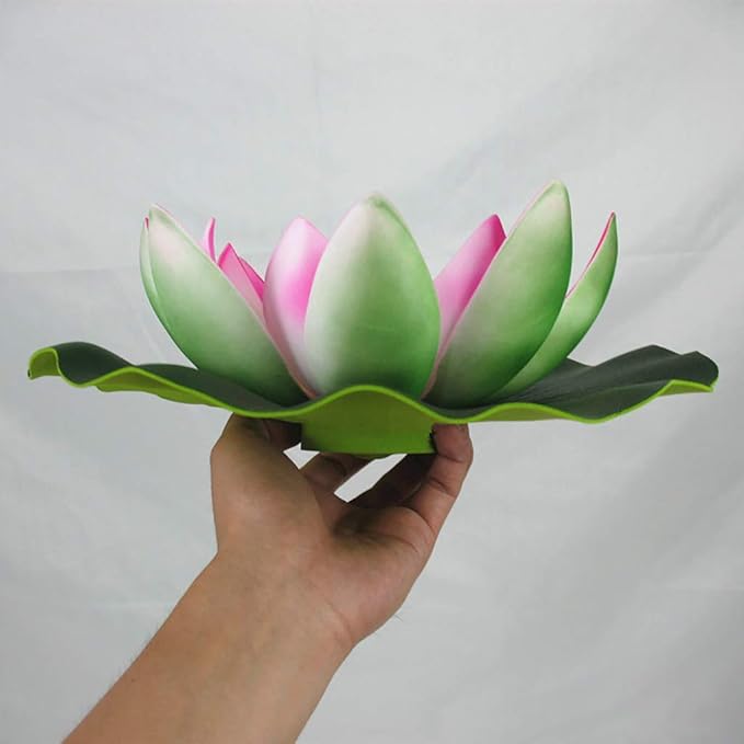 Juesi Floating Pool Lights, Solar Power Floating Lotus Flower LED Accent Light, Color Changing Water Resistant Outdoor Floating Pond Night Light Auto On/Off for Garden Pool Party Ideal Gift (Pink)