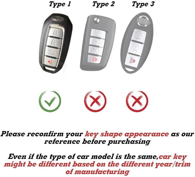 x xotic tech Blue TPU Key Fob Shell Full Cover Case,Compatible with Infiniti Q50 Q60 QX50 QX55 QX60 Smart Keyless Entry Key