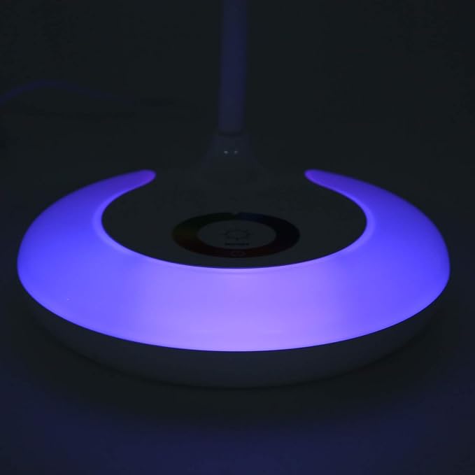 Keenso LED Table Lamp Eye Protection Touch Dimming Desk Light for Bedroom Reading Study Writing Office Supplies (Rechargeable Version)