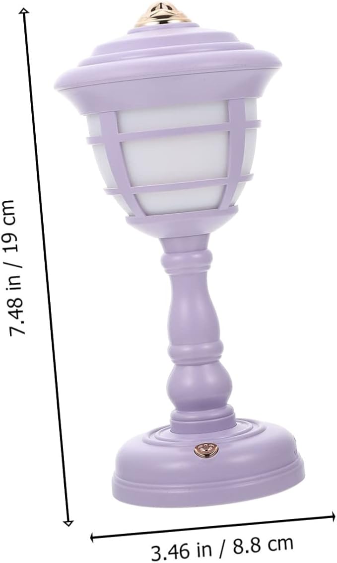 NUOBESTY Vintage USB Rechargeable Table Lamp with Level Dimming Retro Nightstand Light for Bedroom Compact Decorative Household Lantern Creative Ambient Lighting for Home Office