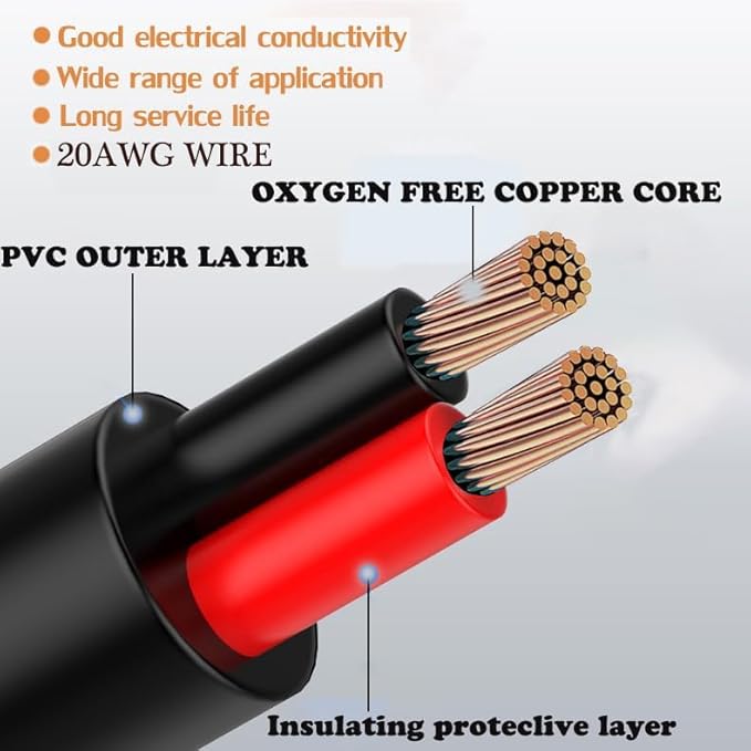 Waterproof Connectors 3 Wire,20AWG Male Female Plug LED Connector with 3Pin Waterproof Connectors,IP68 20CM Extension Cable for Car, Truck, Boat,LED Strip Lights,(5Pairs)
