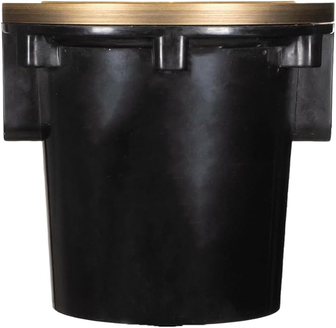 VOLT 12V 3-in-1 Waterproof IP68 Outdoor in-Grade Light with Brass Top (Bronze) for Low Voltage Landscape Lighting of Pathway, Garden, Column, Fountain or Pond