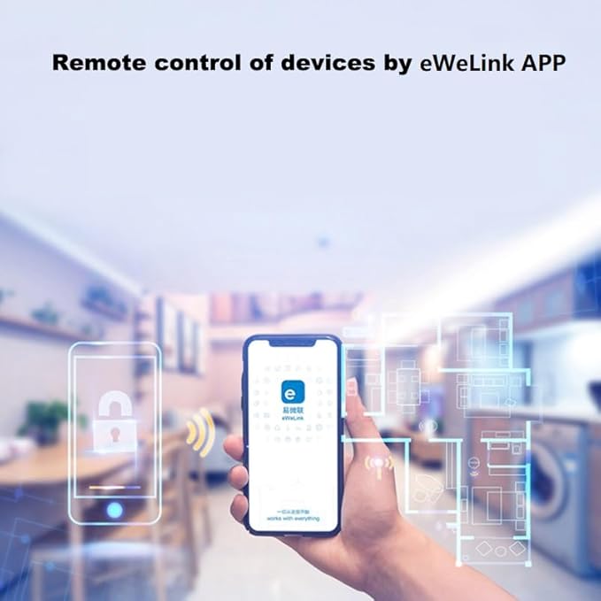 QIACHIP Smart WiFi Bulb Socket E26 E27 Light Bulb Adapter,Wireless Smart 2.4G Remote Control Lamp Base Holder,eWeLink APP Remote Timer and Group Control,Voice Control with Alexa and Google