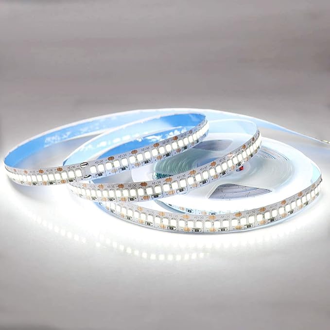 SUYOOULIN LED Strip Lights, SMD 2835 LED Strip, DC12V 1200LEDs 16.4Ft 26000LM High Density LED Light Strips Waterproof IP65, 3 Times Brightness Than SMD3528 LED Strip, Cool White 6500K