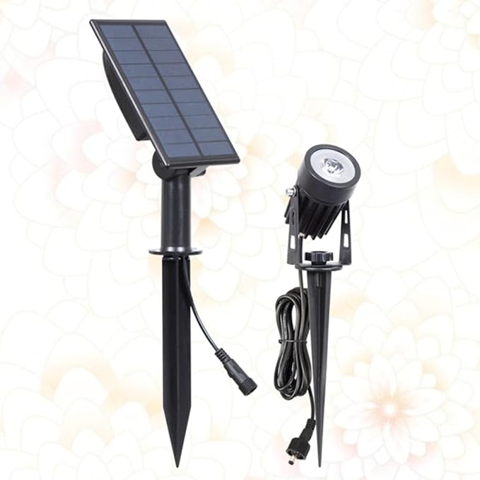 ibasenice Solar Lawn Lamp LED Lighting Tool Warm Light 3000k Waterproof In-ground Landscape Light Garden Decorative Outdoor Ground Plug for Patio Lawn