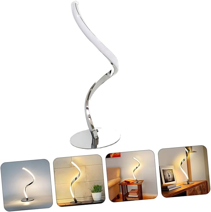 POPETPOP 1pc Touch Dimmable Led Desk Lamp Nightstand Light Eye-Caring Warm Glow for Bedside Reading and Makeup Us Plug Modern Design for Bedroom and Nursery